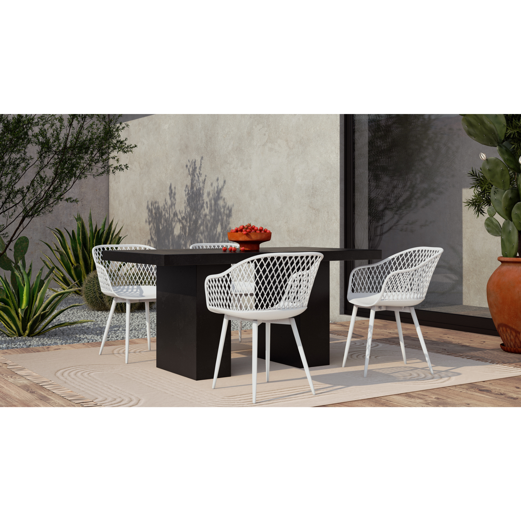 Aurelia Outdoor Chair - White Set Of Two