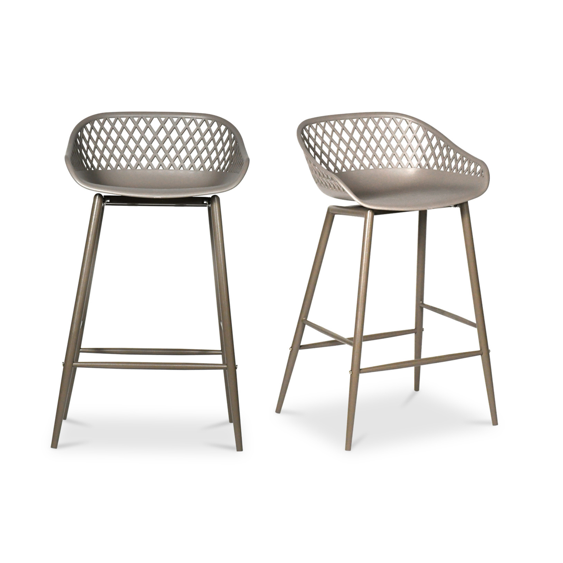 Aurelia Outdoor Counter Stool - Grey Set Of Two