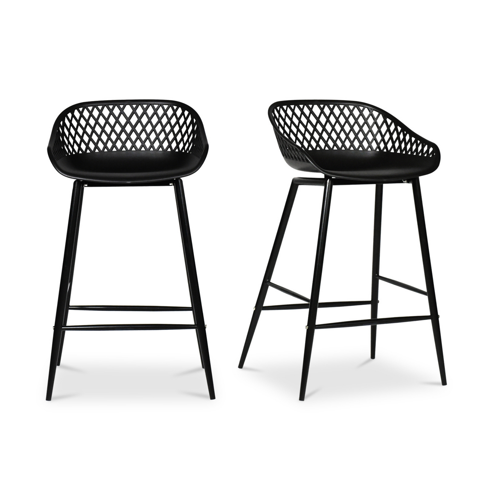 Aurelia Outdoor Counter Stool - Black Set Of Two