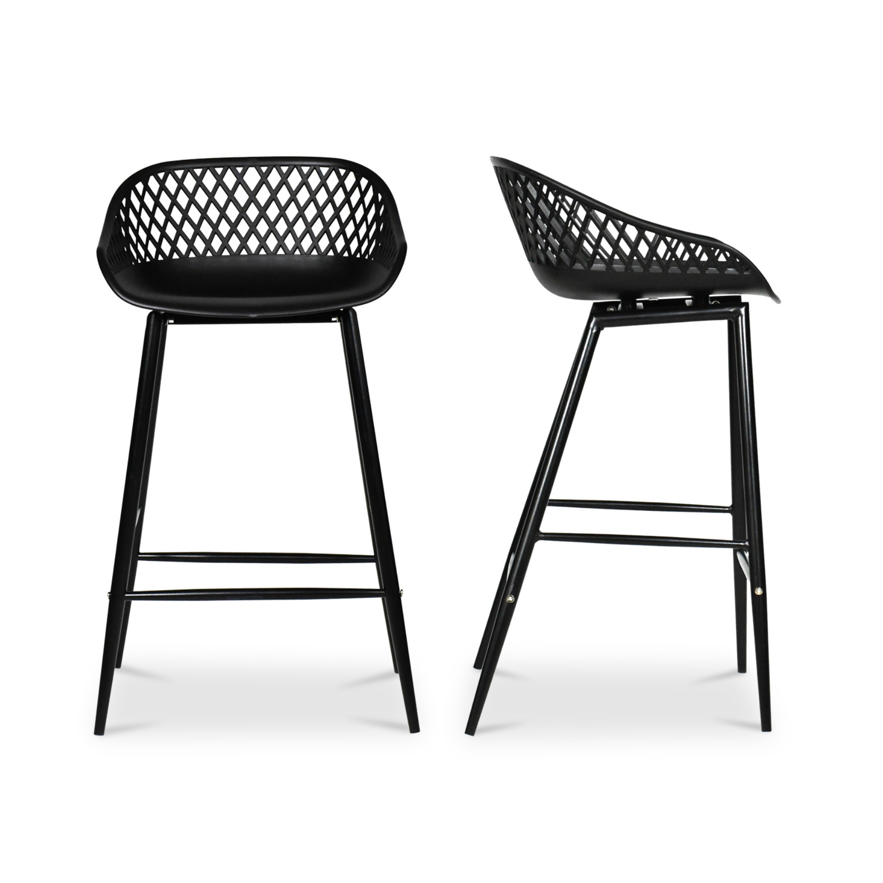 Aurelia Outdoor Counter Stool - Black Set Of Two