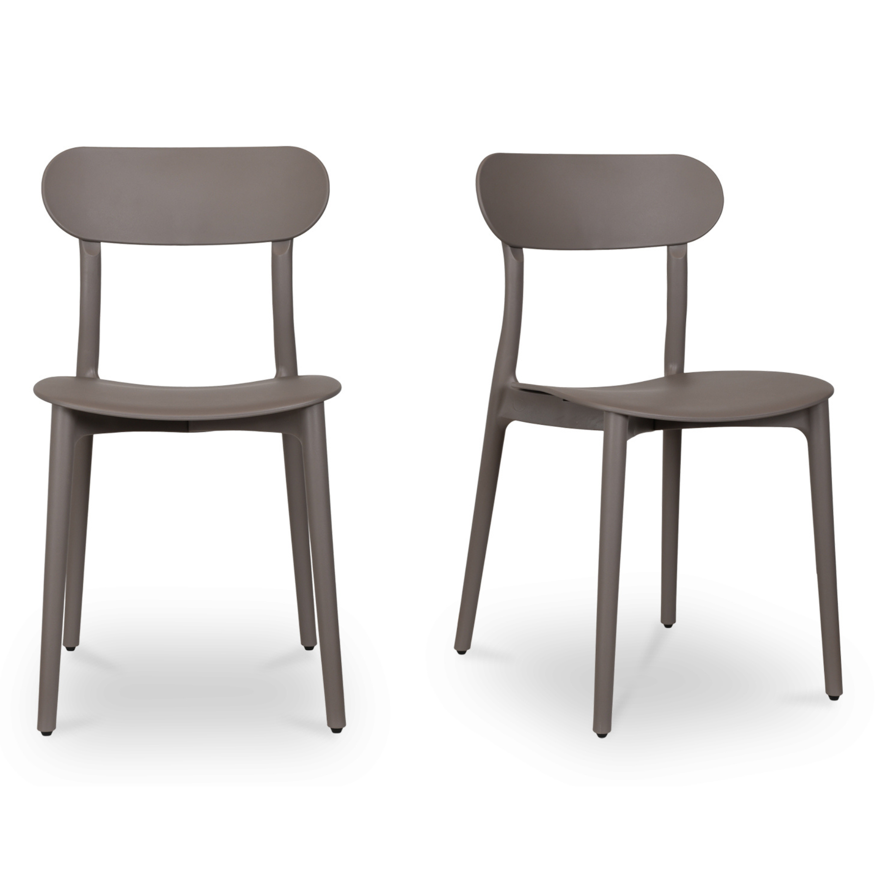 Hale Outdoor Dining Chair - Taupe Set Of Two