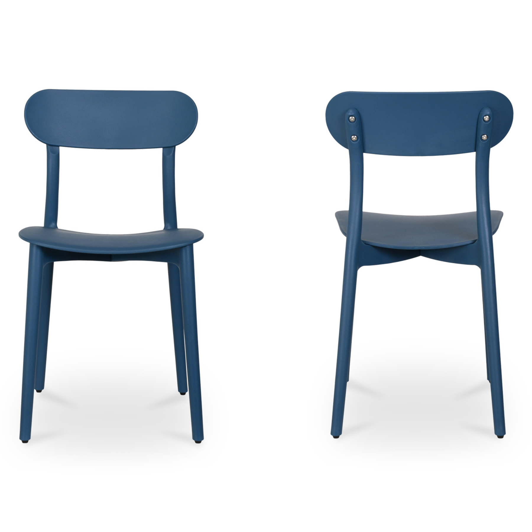 Hale Outdoor Dining Chair - Navy Set Of Two