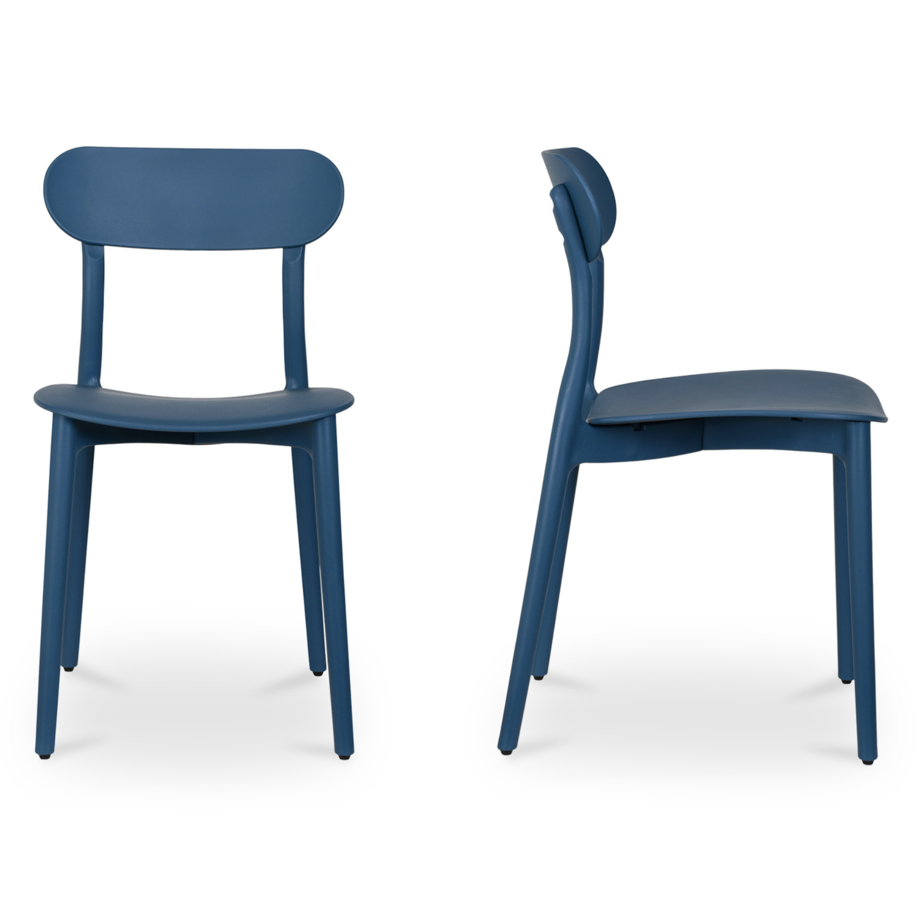 Hale Outdoor Dining Chair - Navy Set Of Two