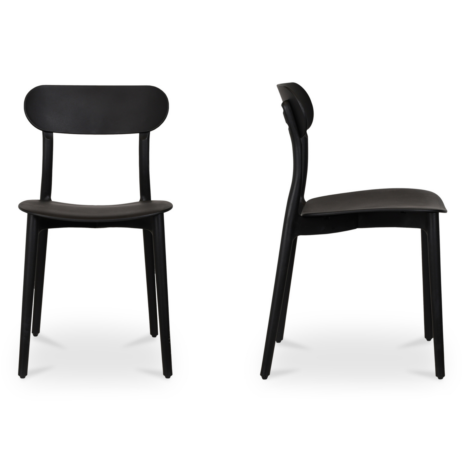 Hale Outdoor Dining Chair - Black Set Of Two