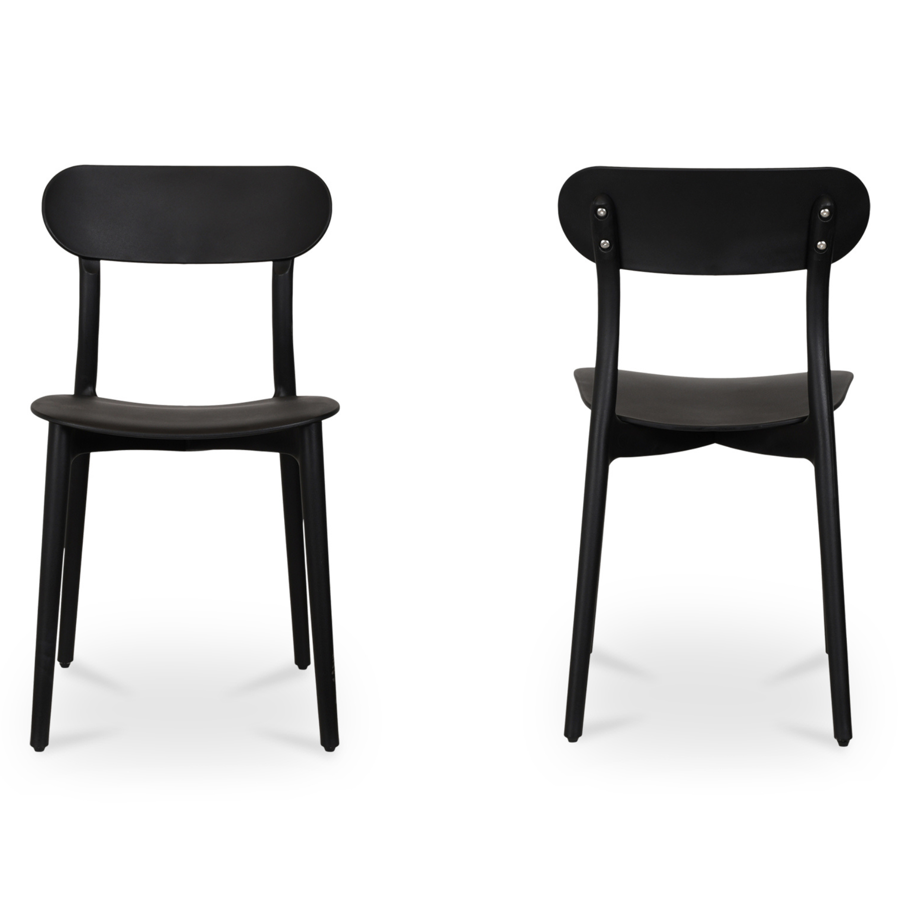 Hale Outdoor Dining Chair - Black Set Of Two