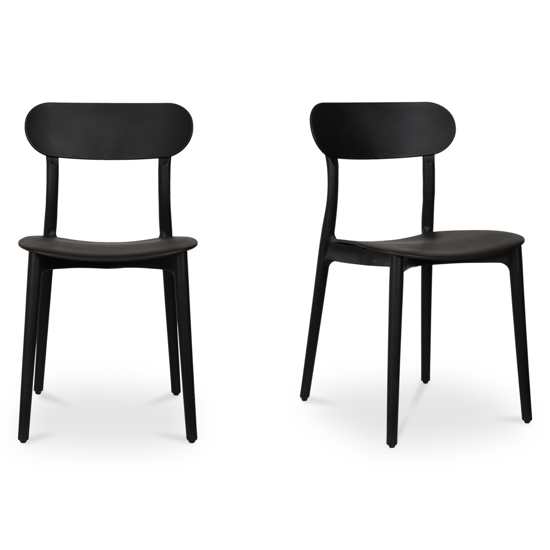 Hale Outdoor Dining Chair - Black Set Of Two