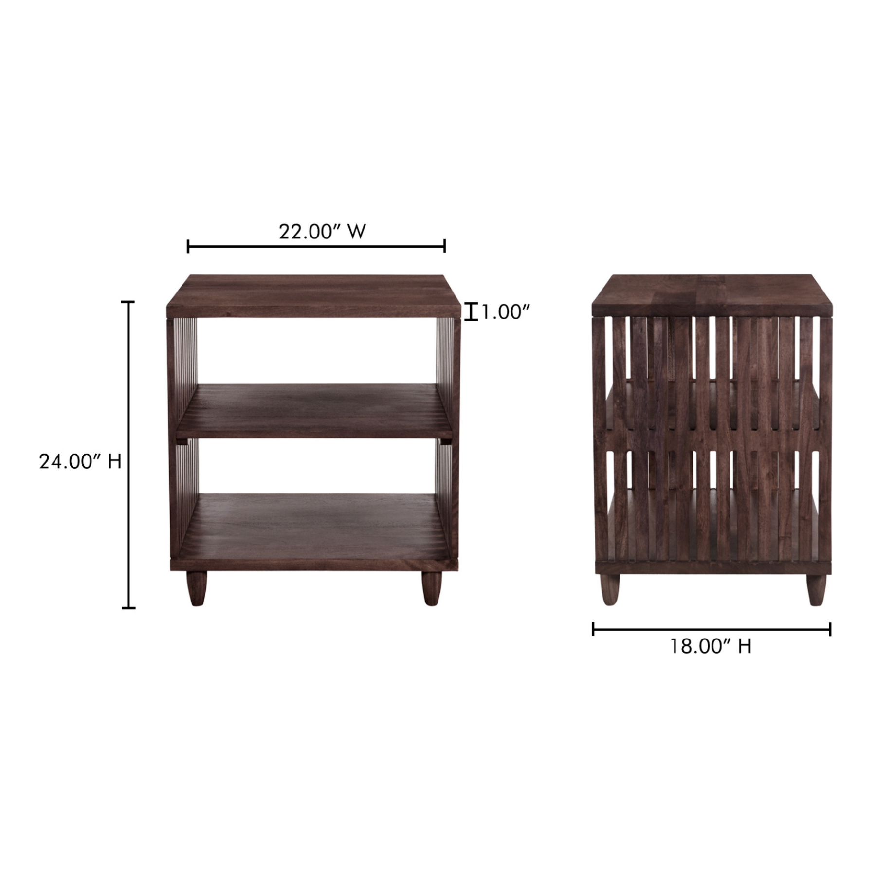 Evan Side Table Brown