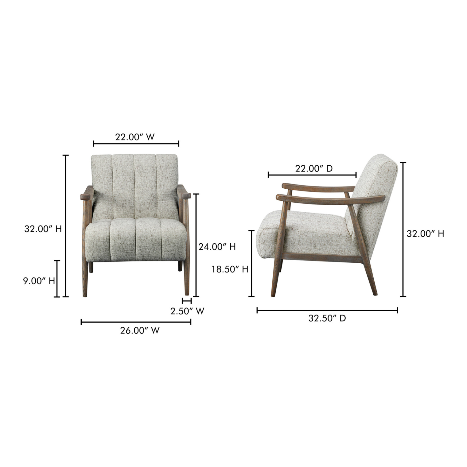 Astris Accent Chair - Pebbled Beige