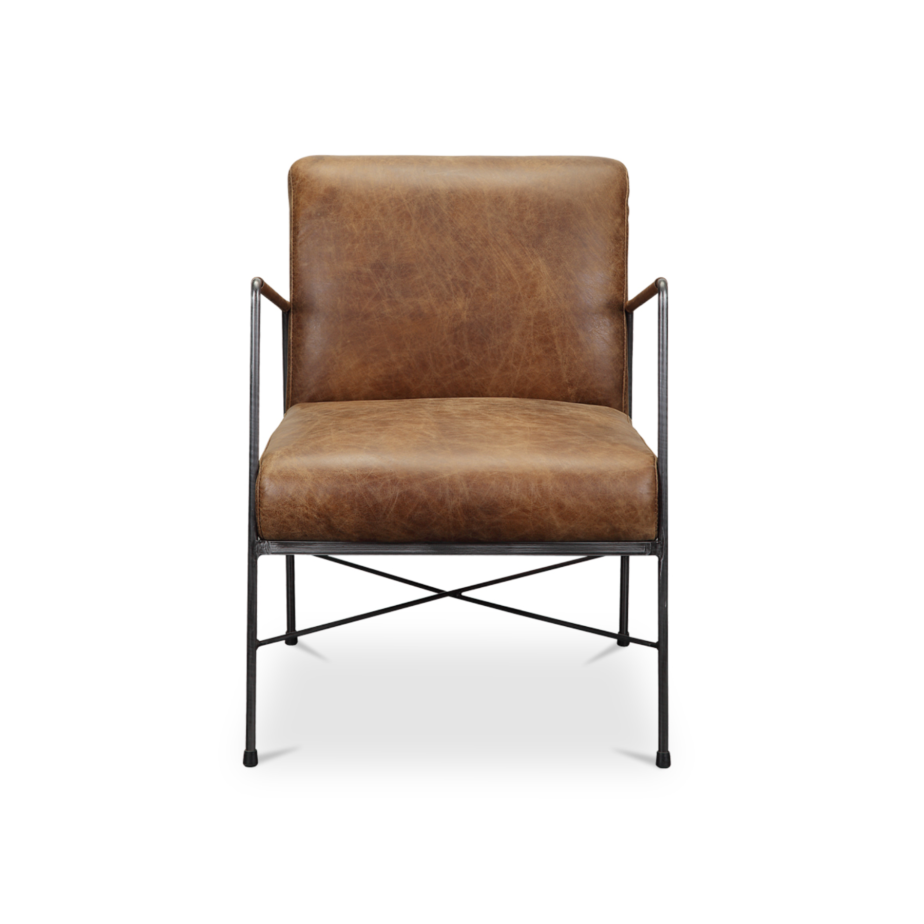 Grove Leather Armchair - Cappuccino