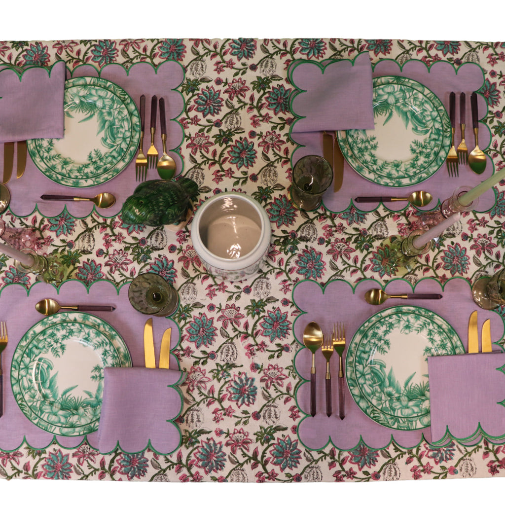 Monsoon Verdant Dinner Plate - Set of 4 (+1 Bonus Plate)