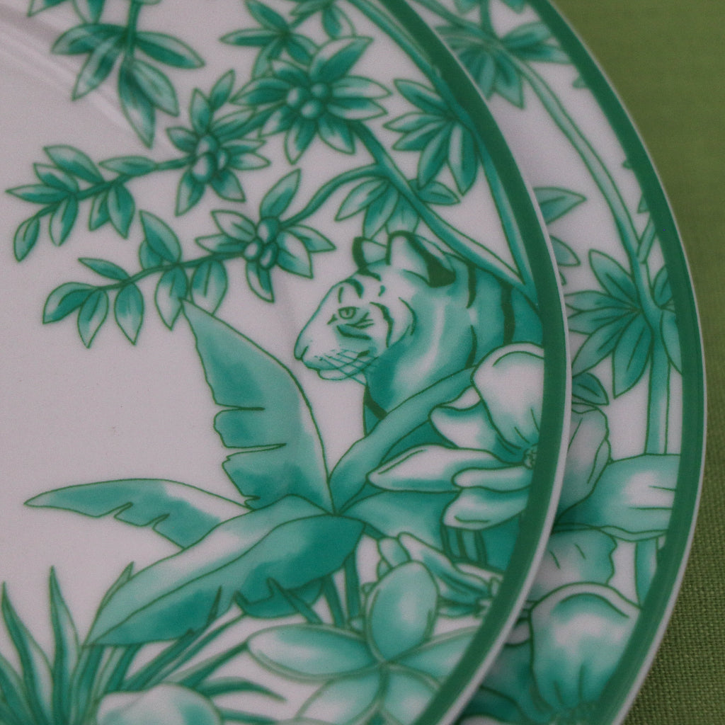 Monsoon Verdant Dinner Plate - Set of 4 (+1 Bonus Plate)