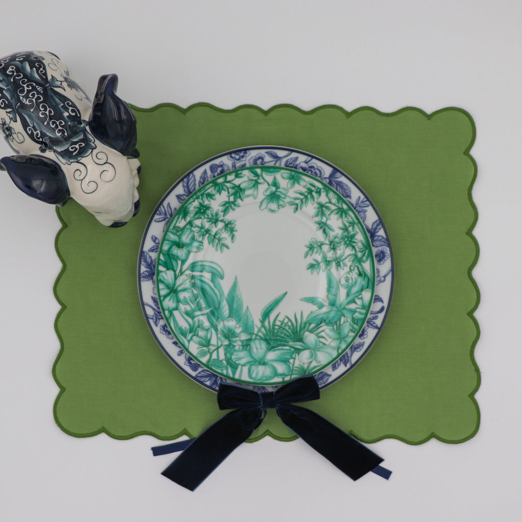 Monsoon Verdant Dinner Plate - Set of 4 (+1 Bonus Plate)