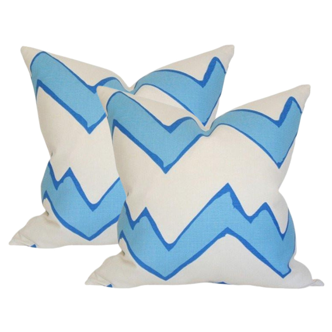 Montecito Zig Zag Celeste Set of 2