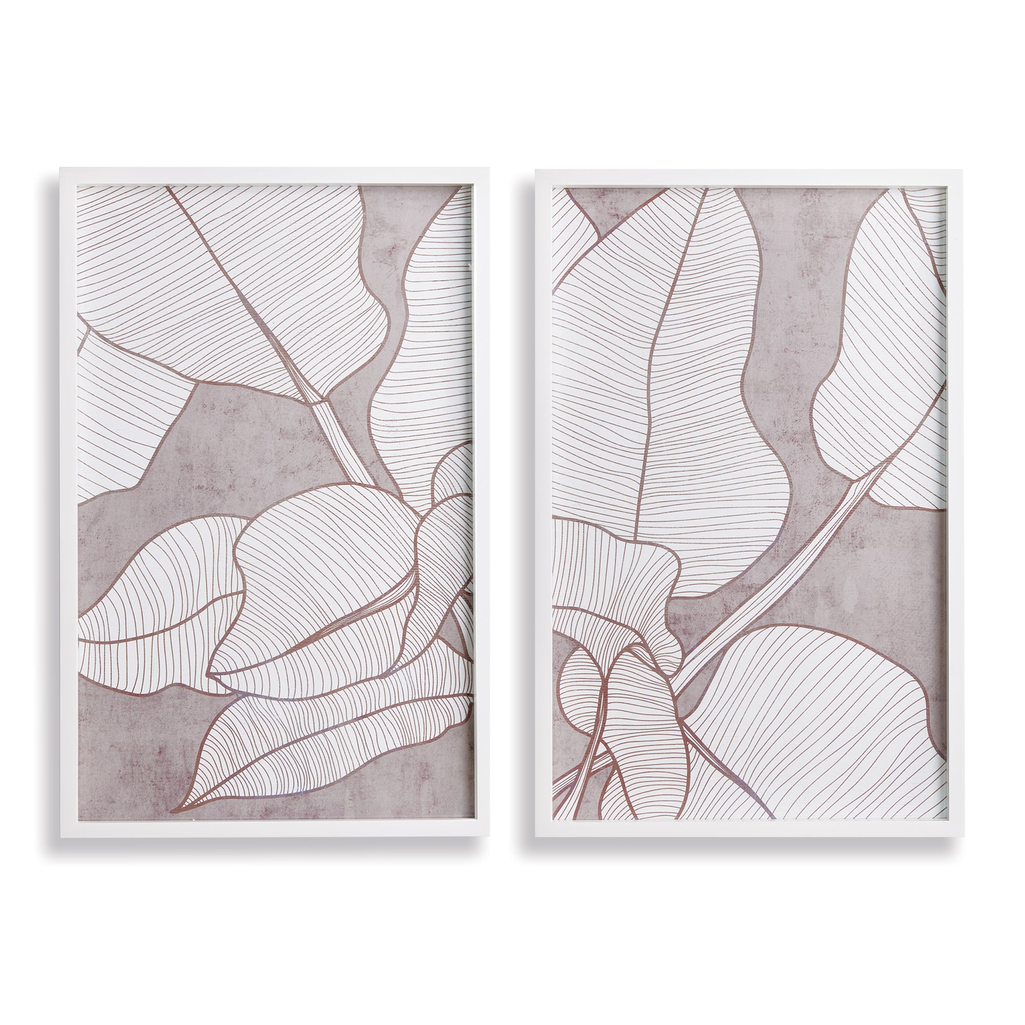 Palm Foliage Prints, Set of 2