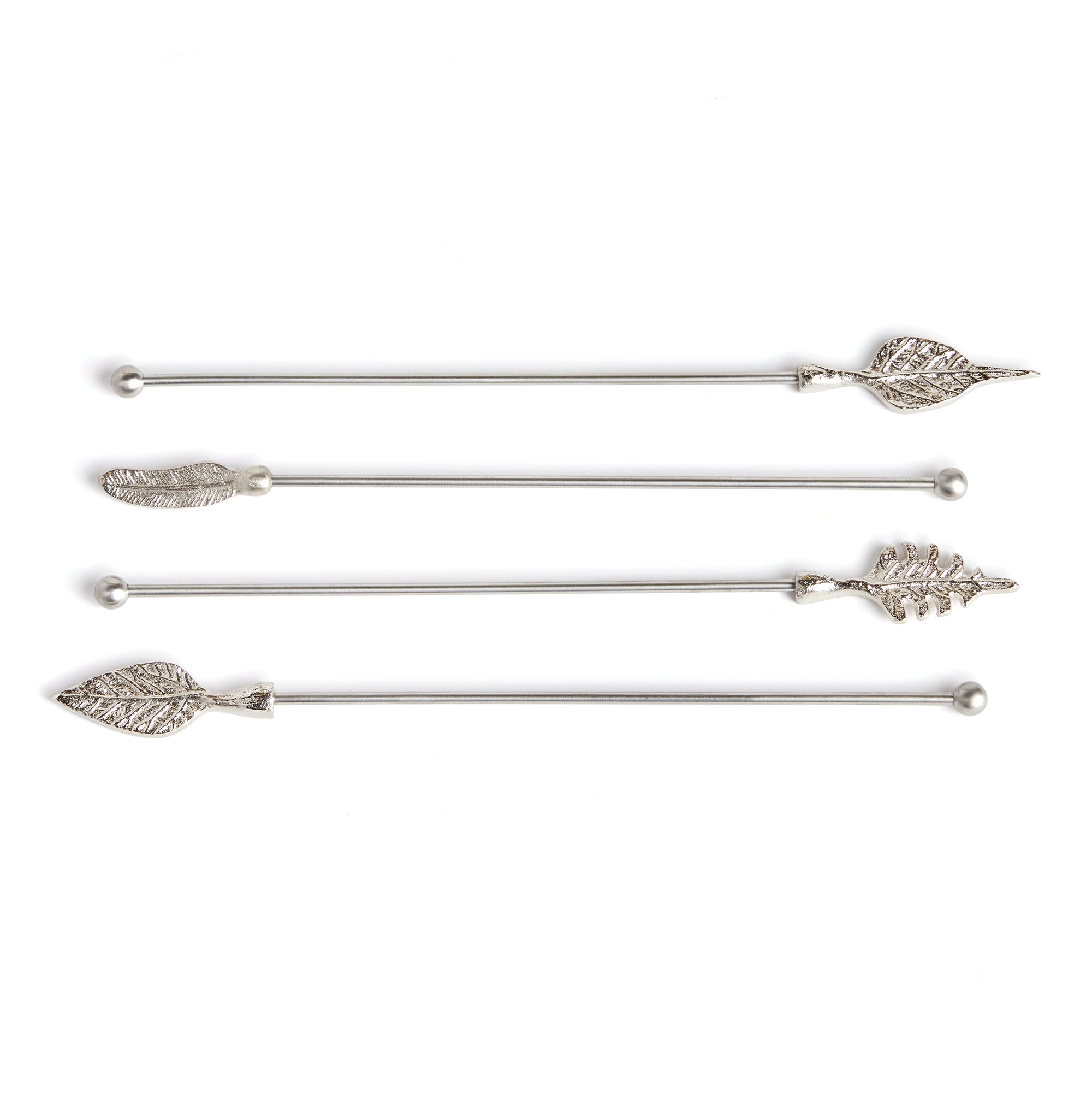 Leaf Twist Sticks, Set of 4