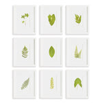 Verde Leaf Petite Prints, Set of 9