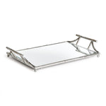 Dani Mirrored Tray with Handles