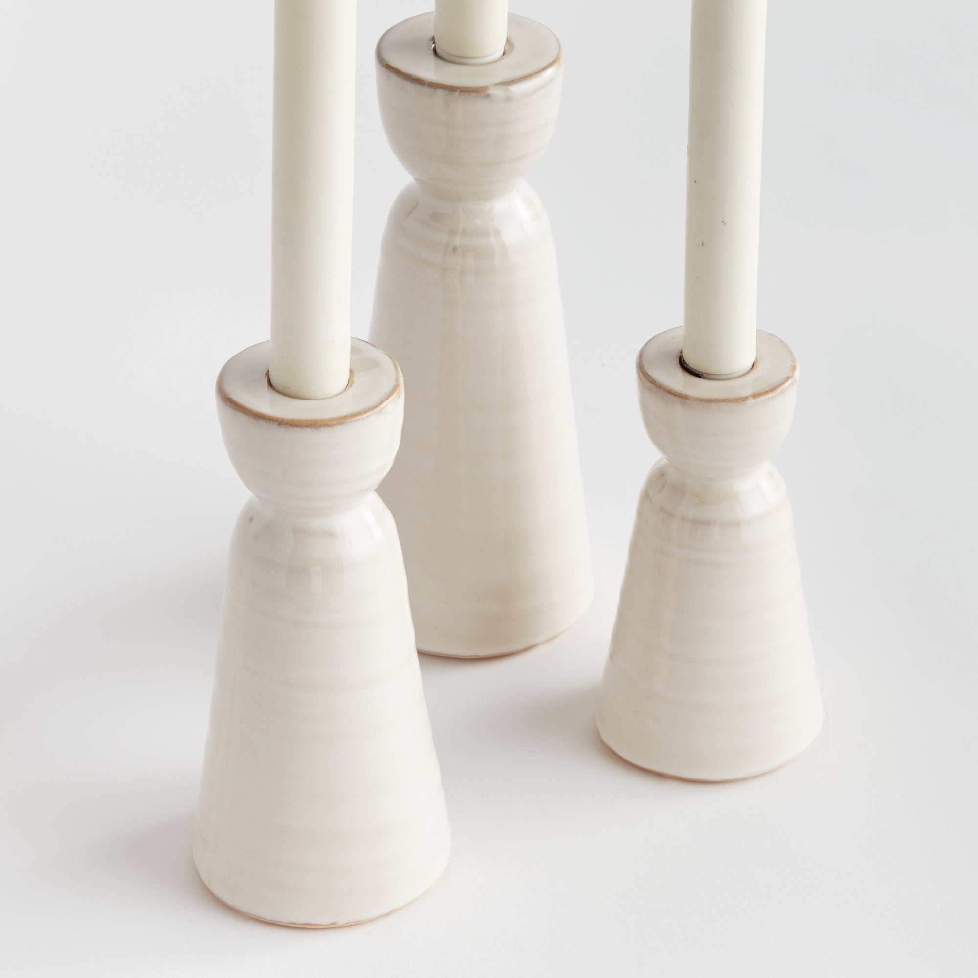 Libbey Taper Holders, Set of 3
