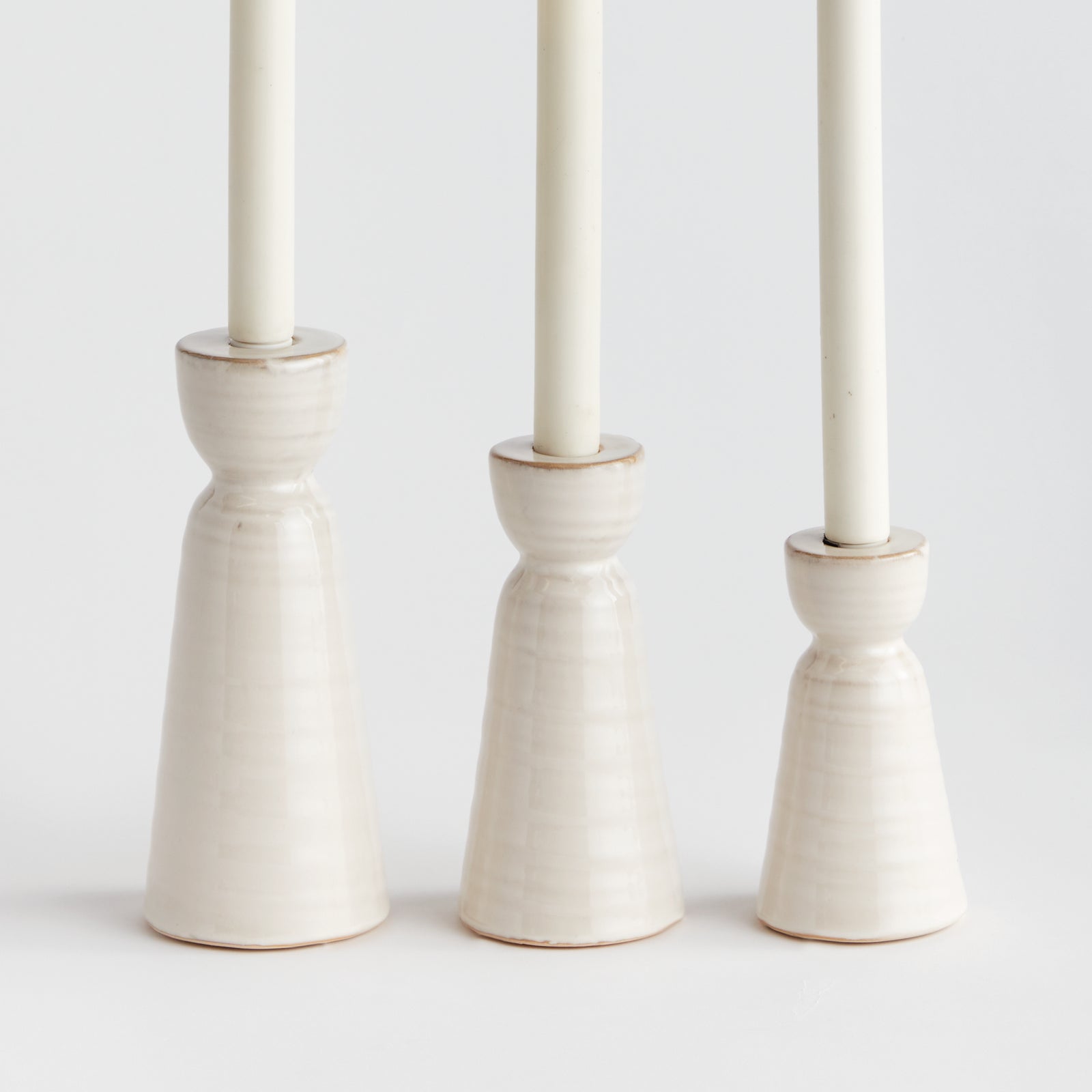 Libbey Taper Holders, Set of 3
