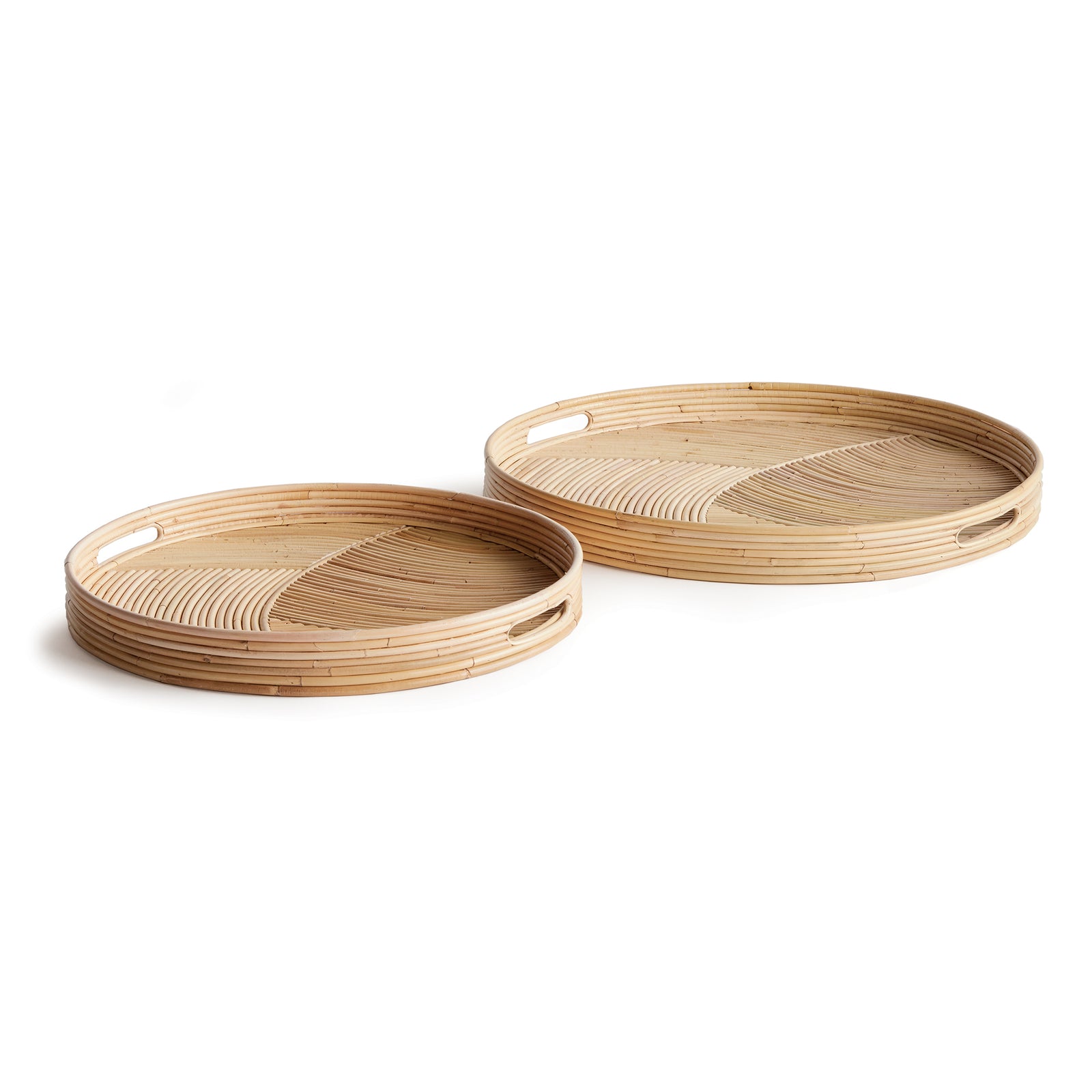 Ayla Cane Round Trays Set of 2