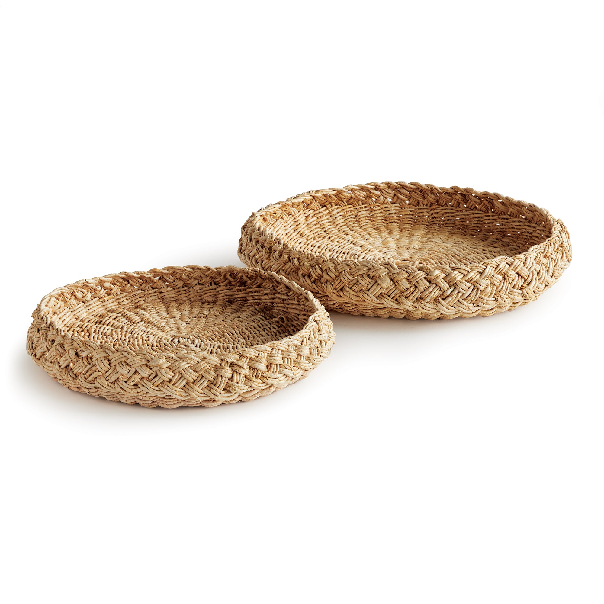 Aerin Braided Round Trays Set of 2