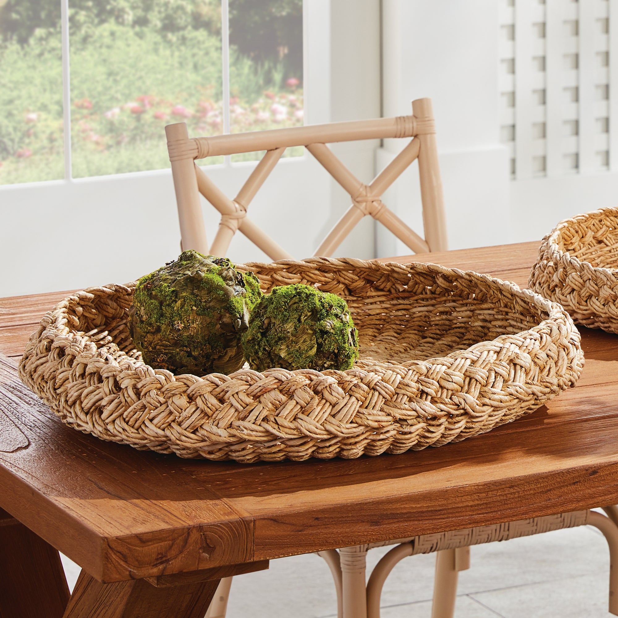 Aerin Braided Round Trays Set of 2