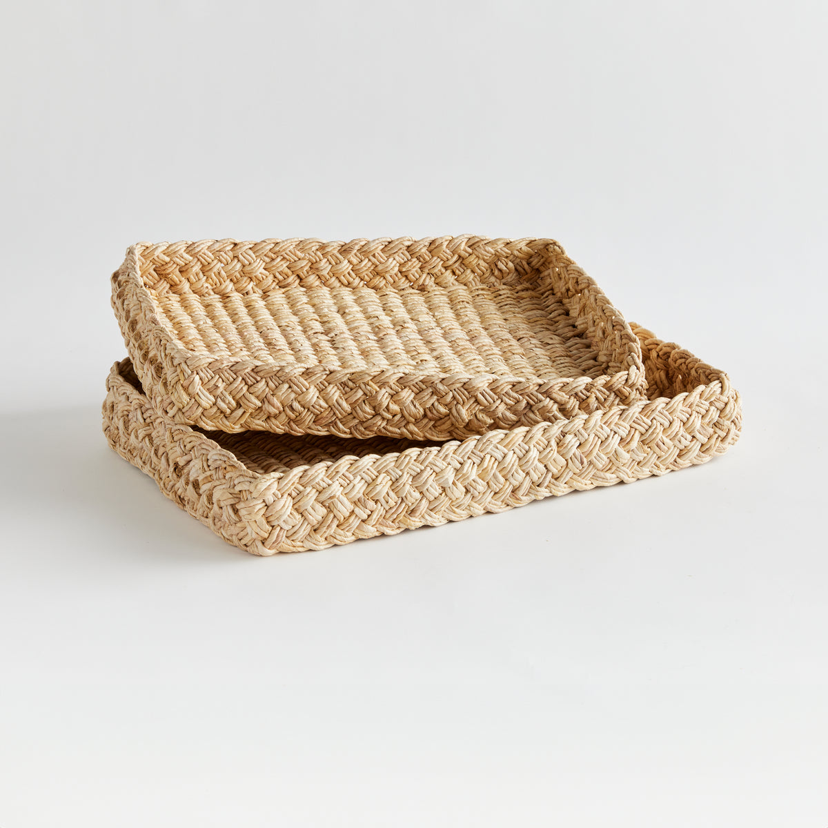 Aerin Braided Rectangular Trays Set of 2