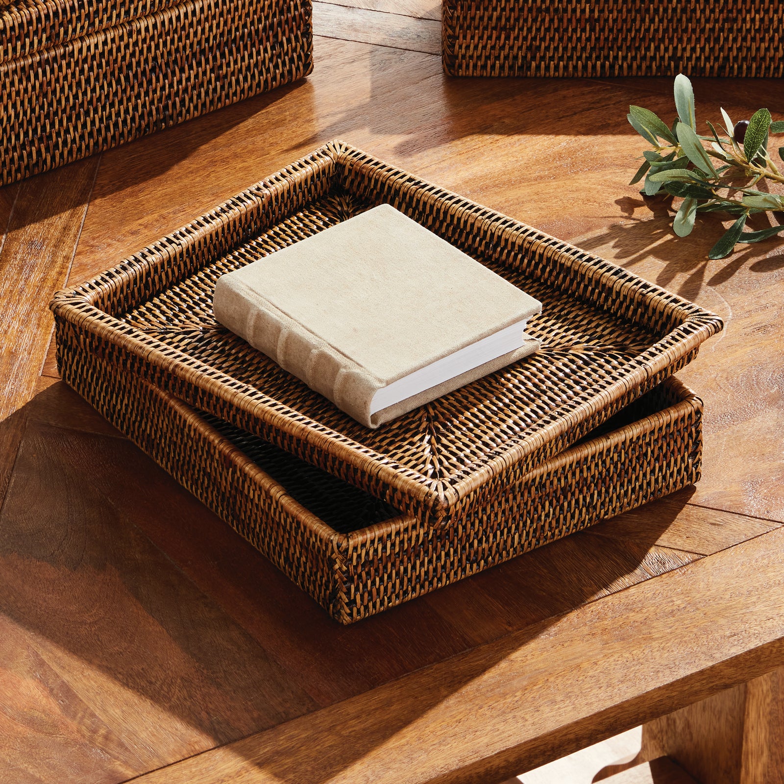 Zoe Rattan Lidded Letter Box