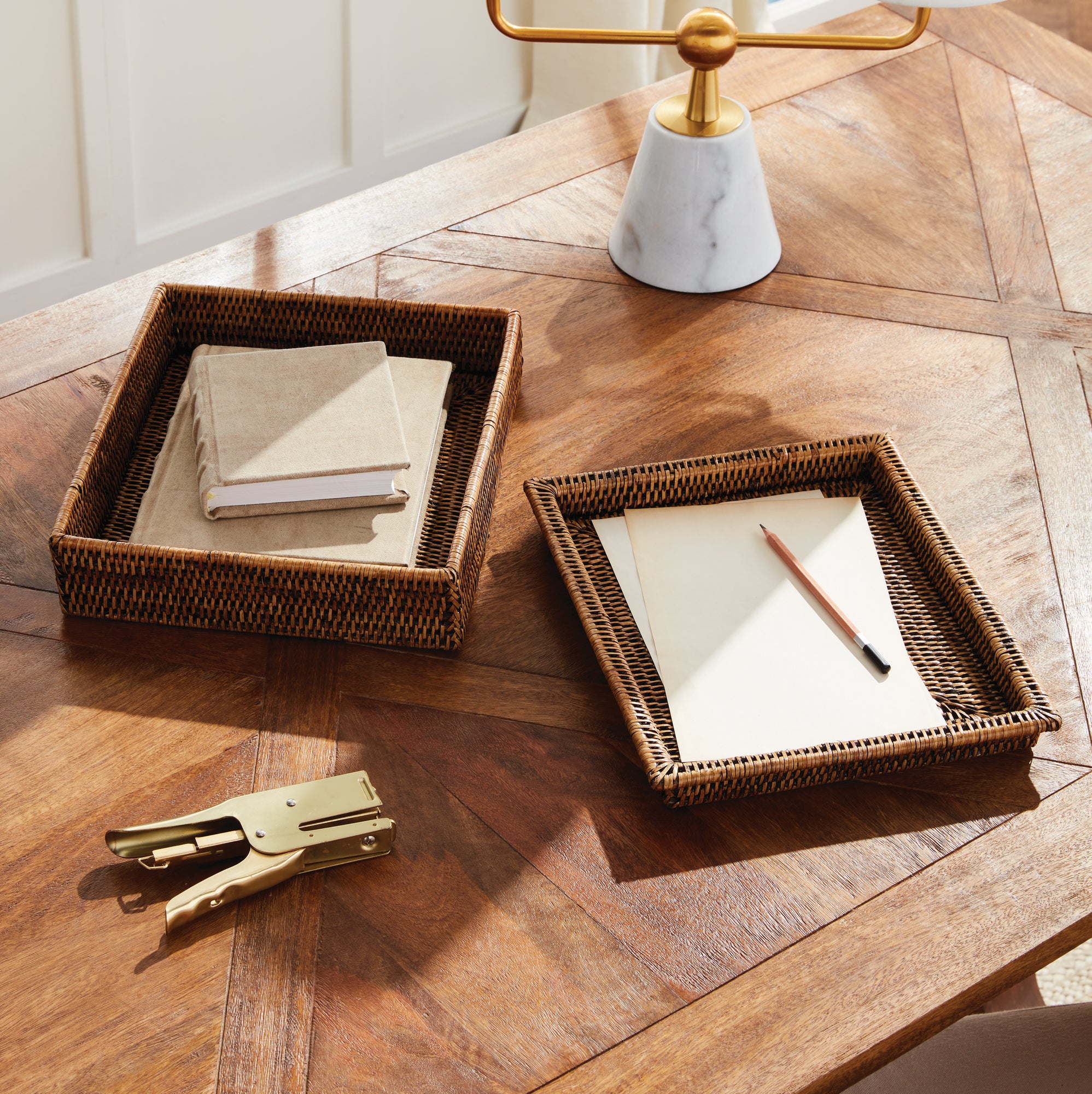 Zoe Rattan Lidded Letter Box