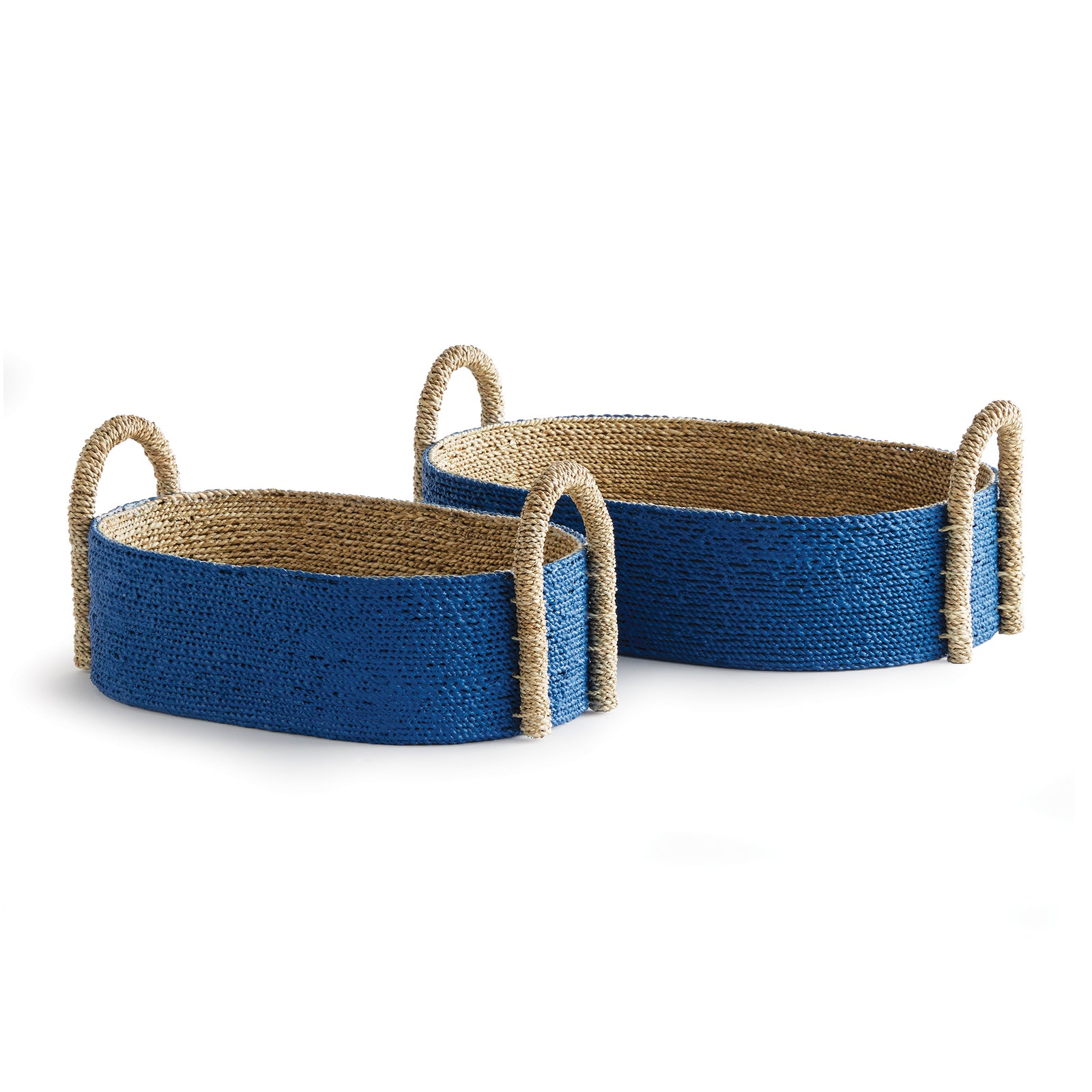 Elowen Seagrass Short Oval Baskets Set of 2