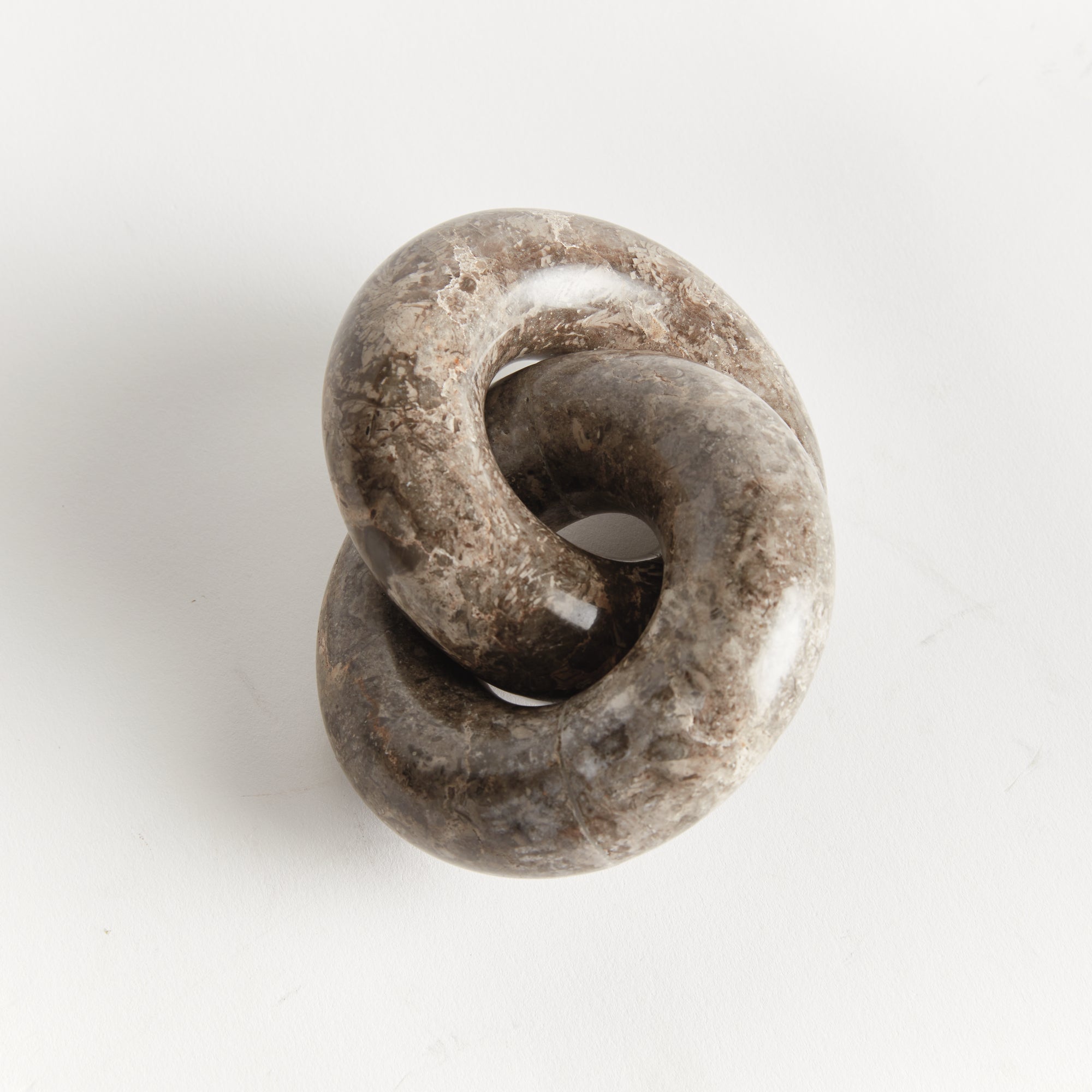 Tangled Marble Rings Sculpture