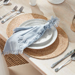 Natural Weave Oval Placemats, Set of 8