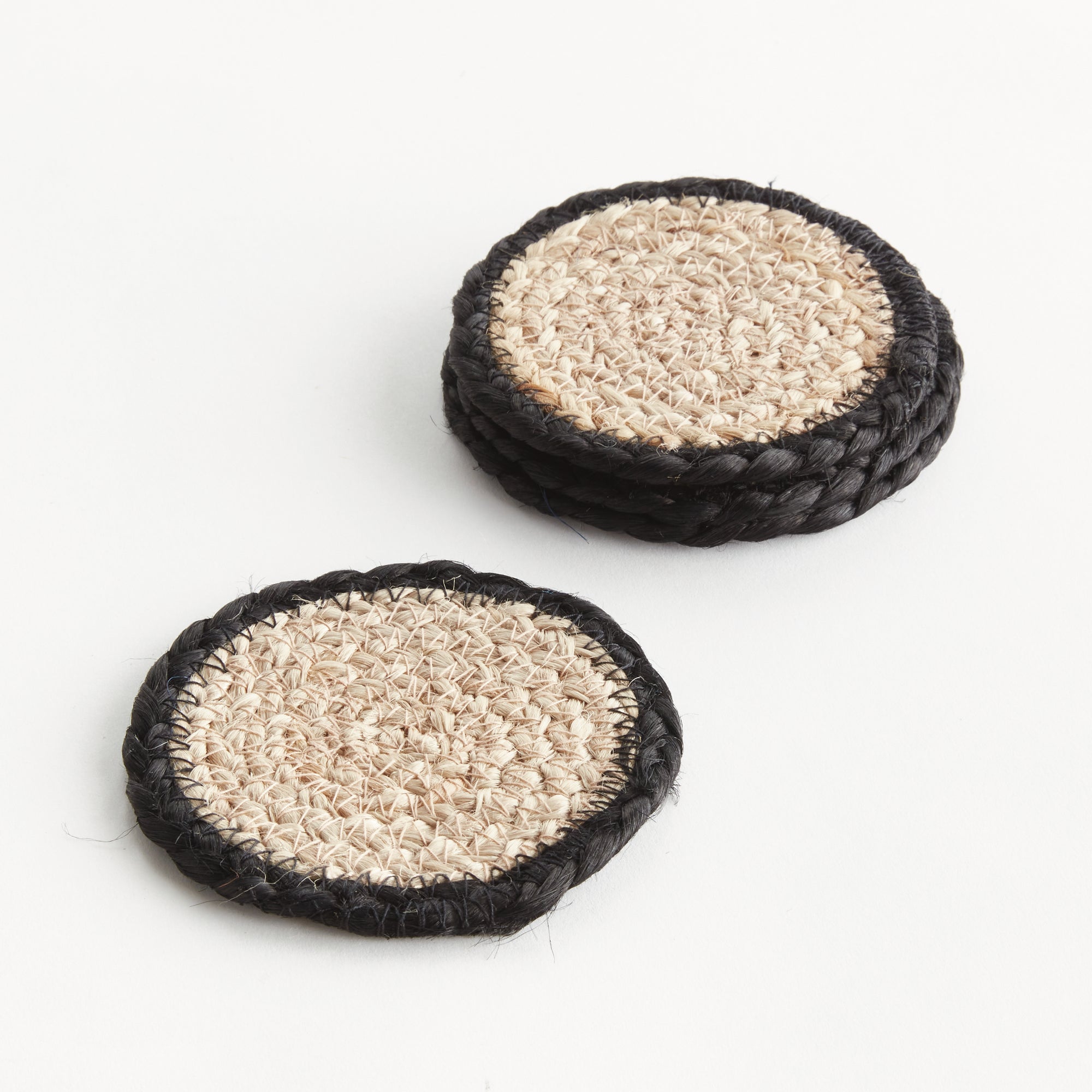 Natural Weave Coasters, Set of 4