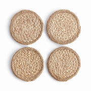 Natural Weave Coasters, Set of 4