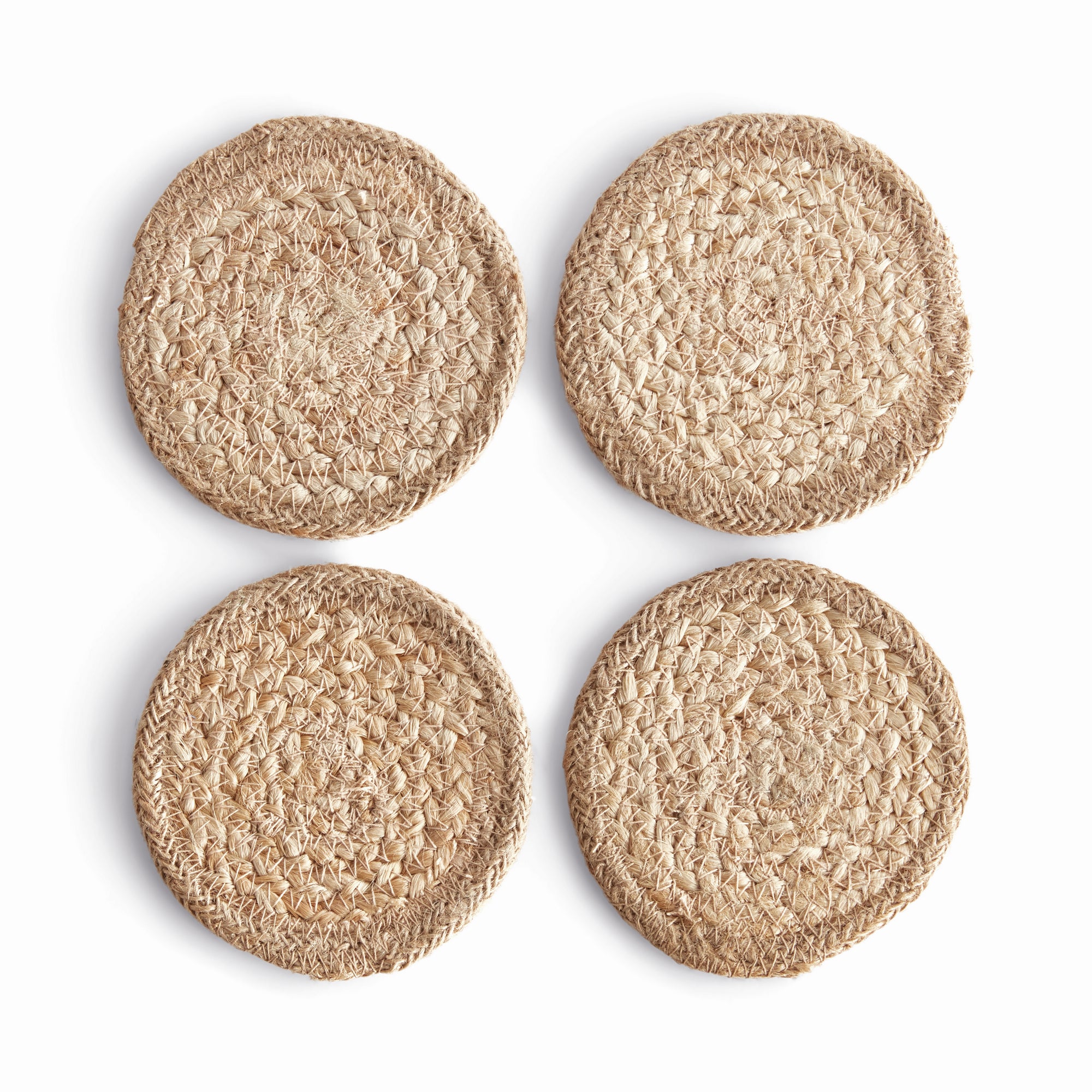 Natural Weave Coasters, Set of 4