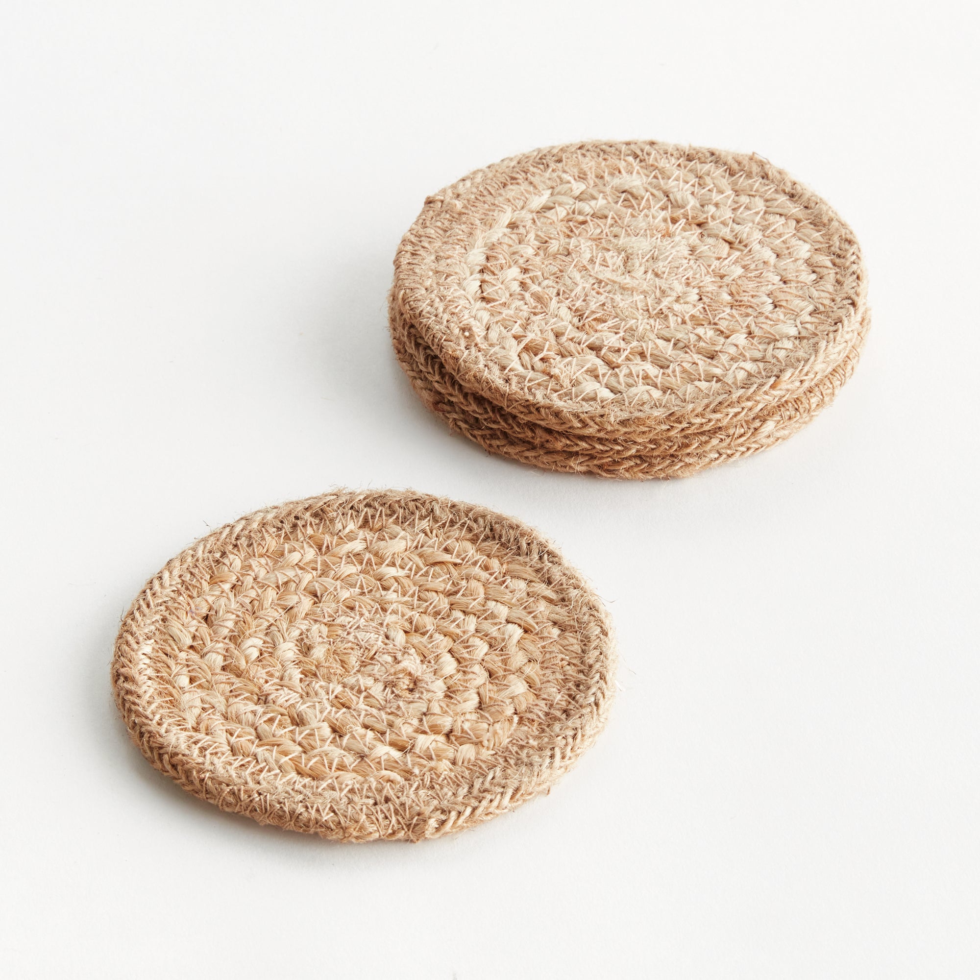 Natural Weave Coasters, Set of 4