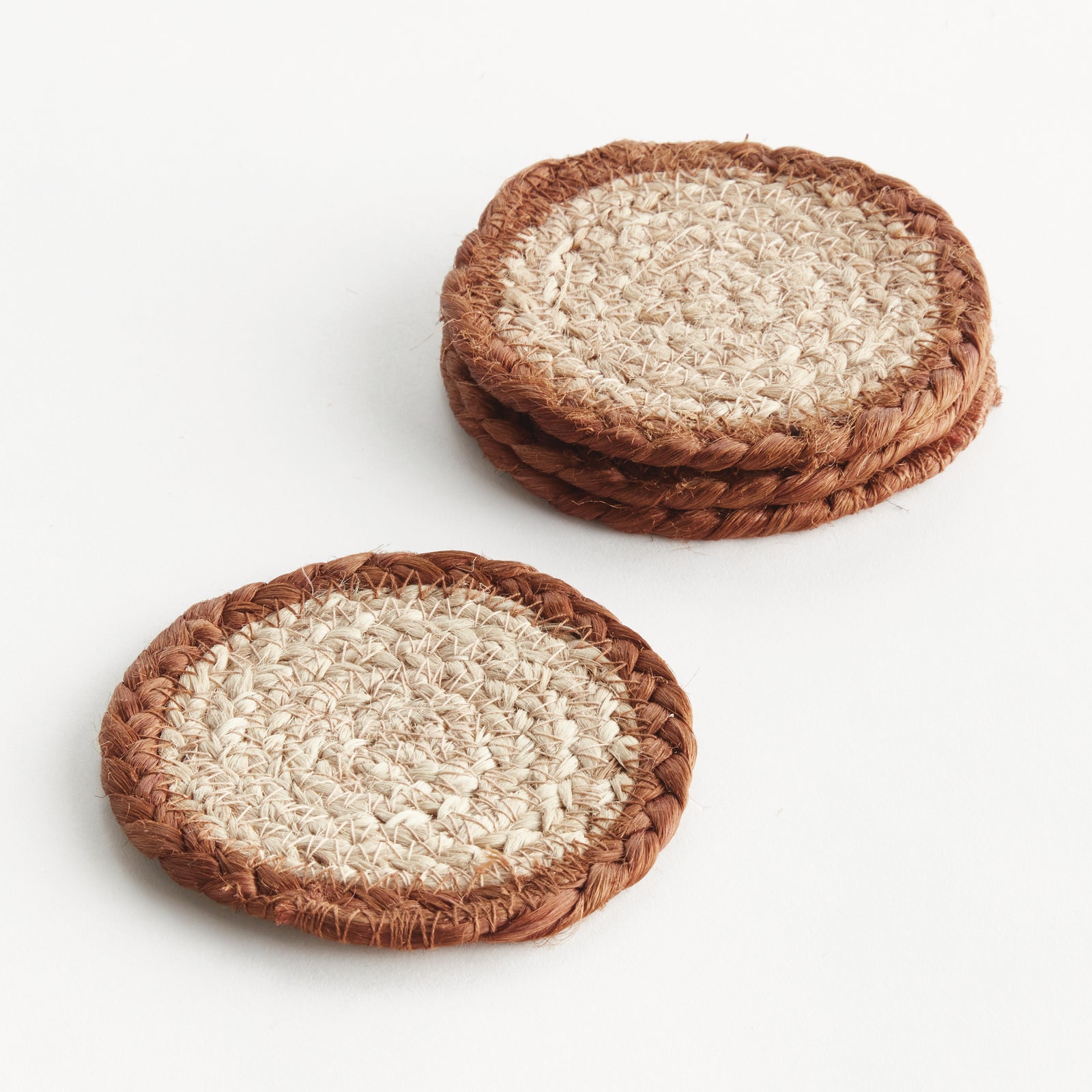 Natural Weave Coasters, Set of 4
