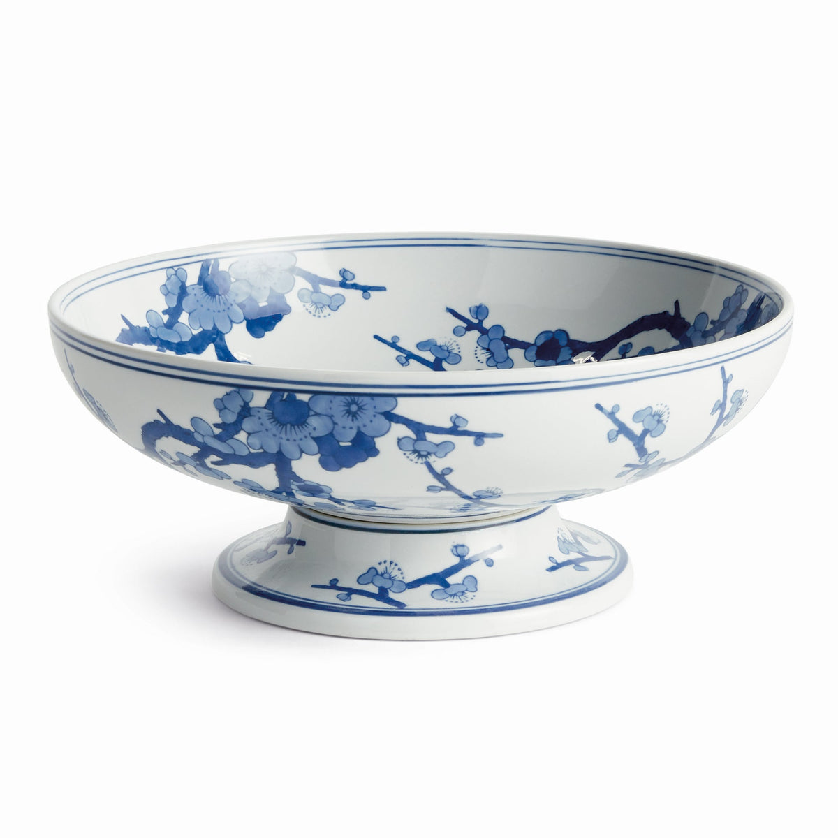 Empress Decorative Footed Bowl in blue
