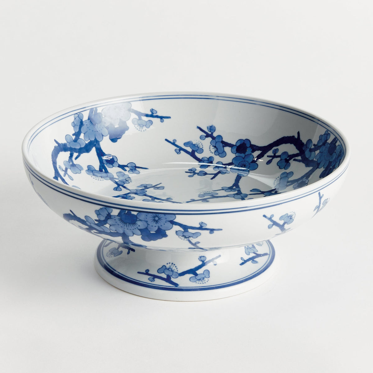 Empress Decorative Footed Bowl in blue