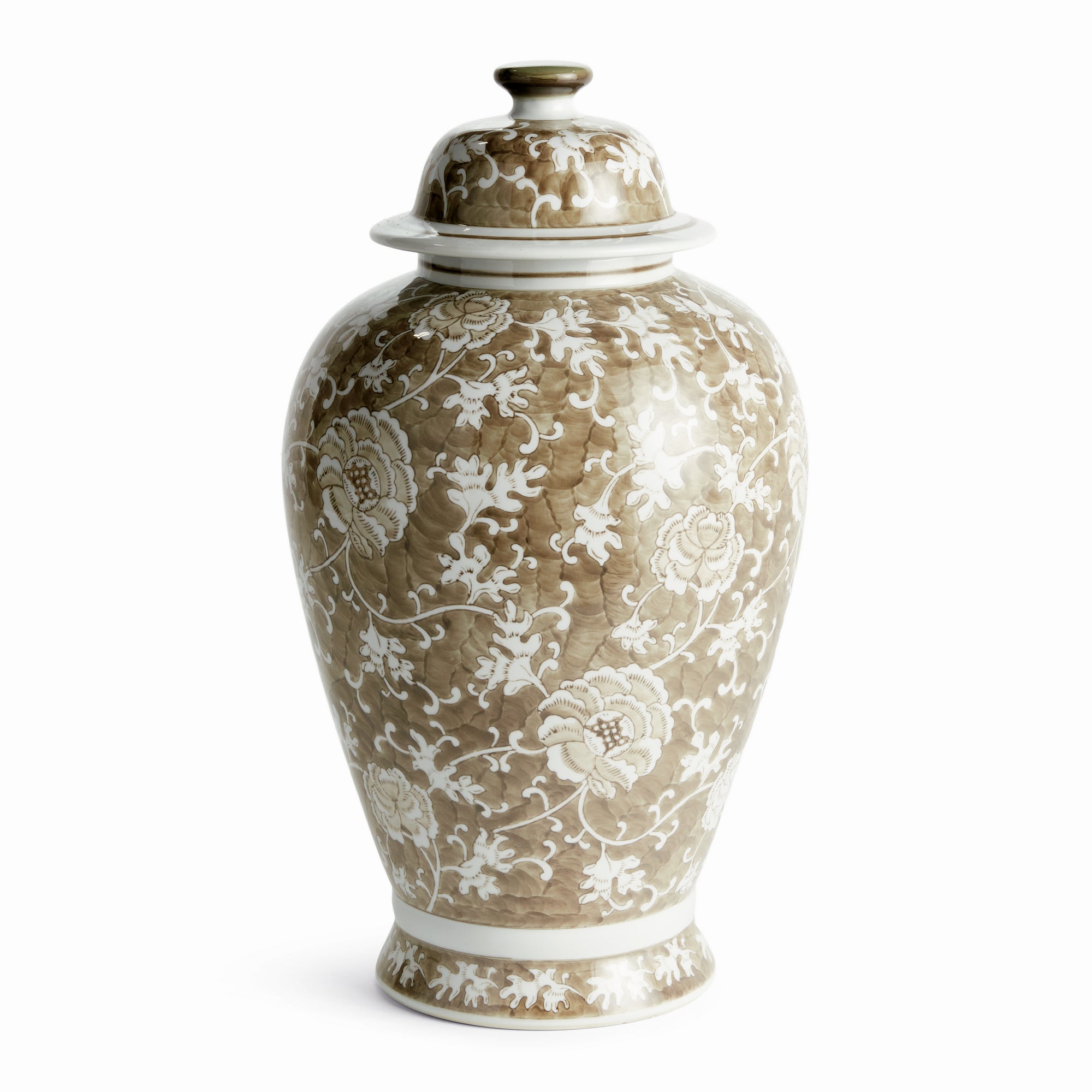 Brannock Lotus Lidded Ginger Jar