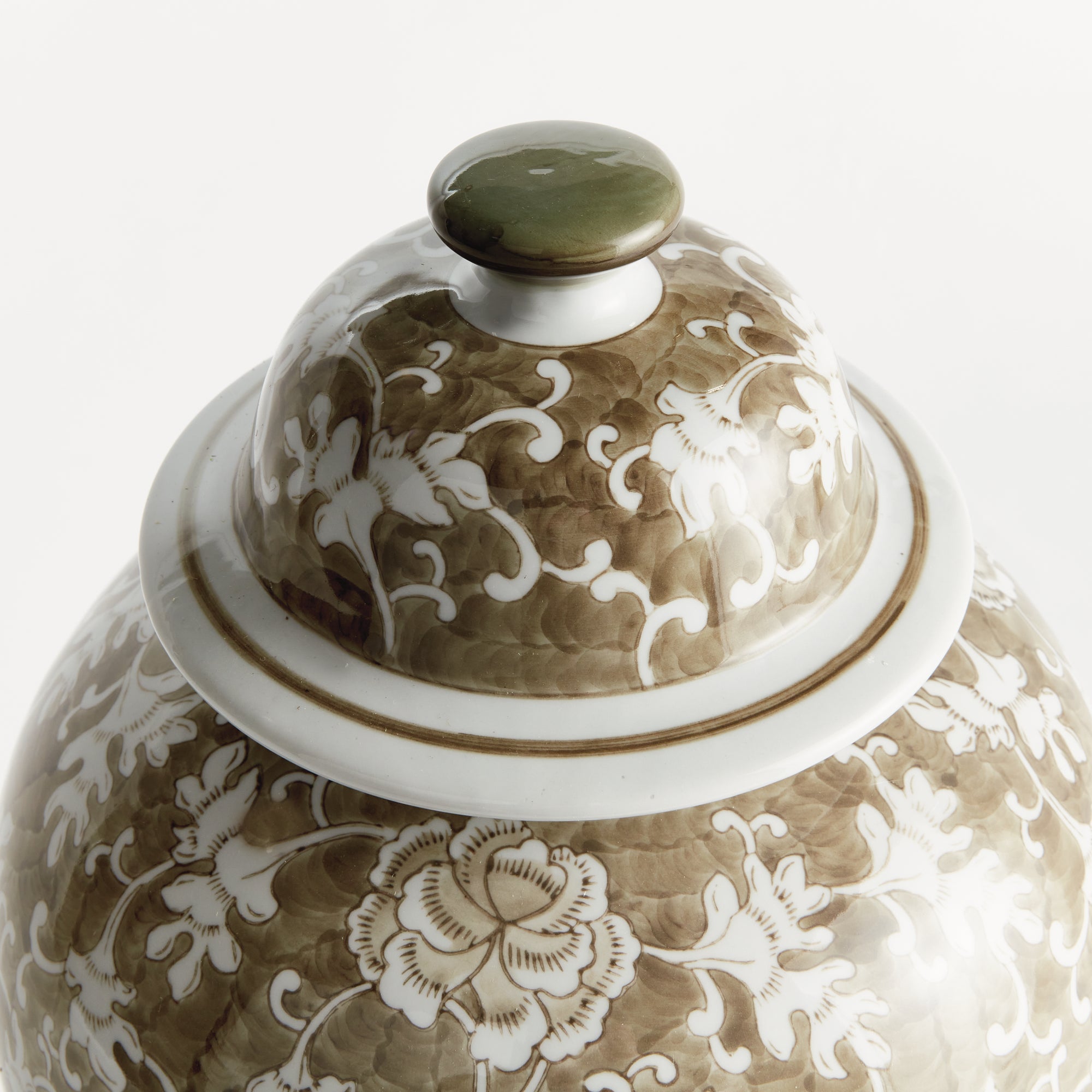 Brannock Lotus Lidded Ginger Jar