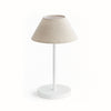 Levi Cordless Lamp Linen Shade 10"