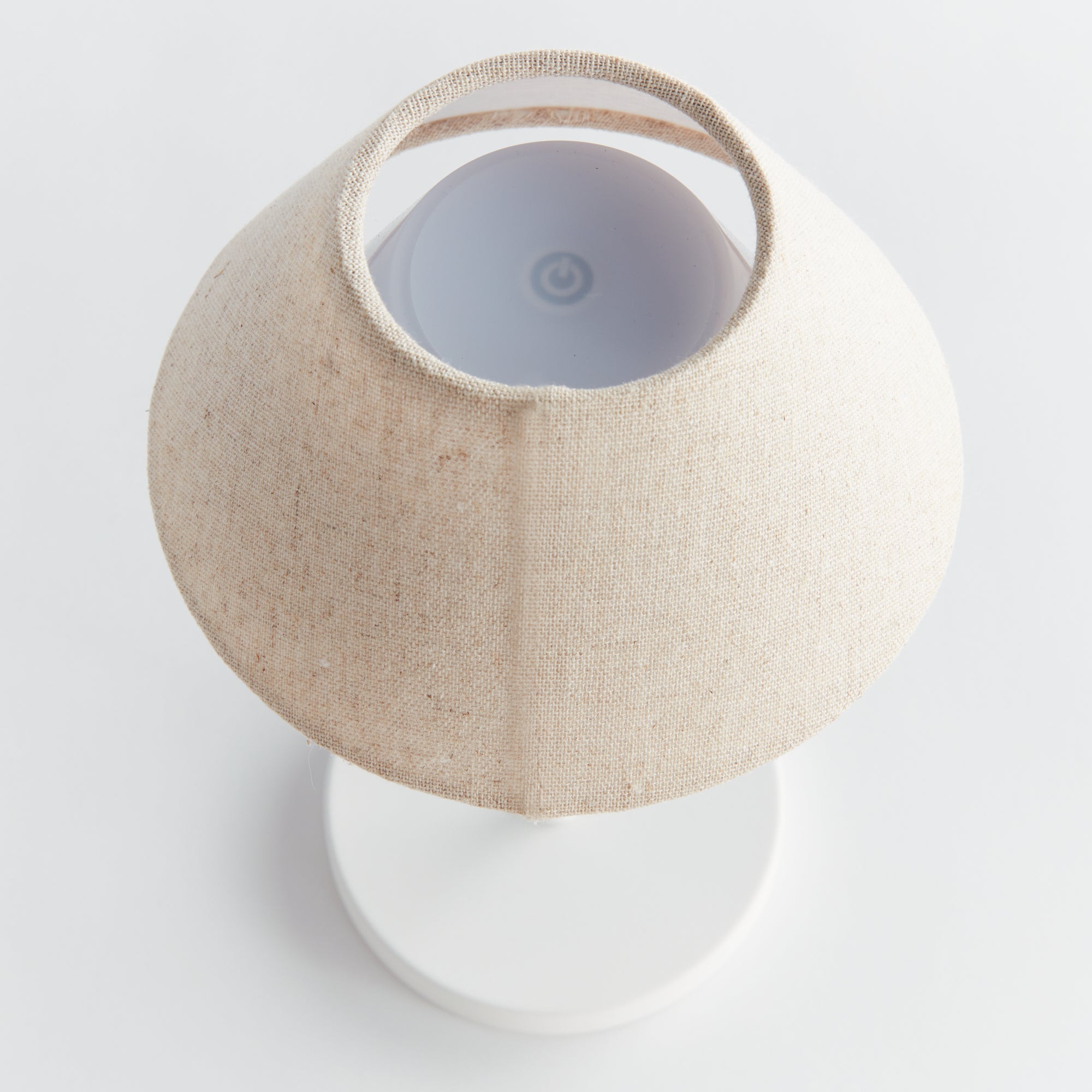 Levi Cordless Lamp Linen Shade 10"