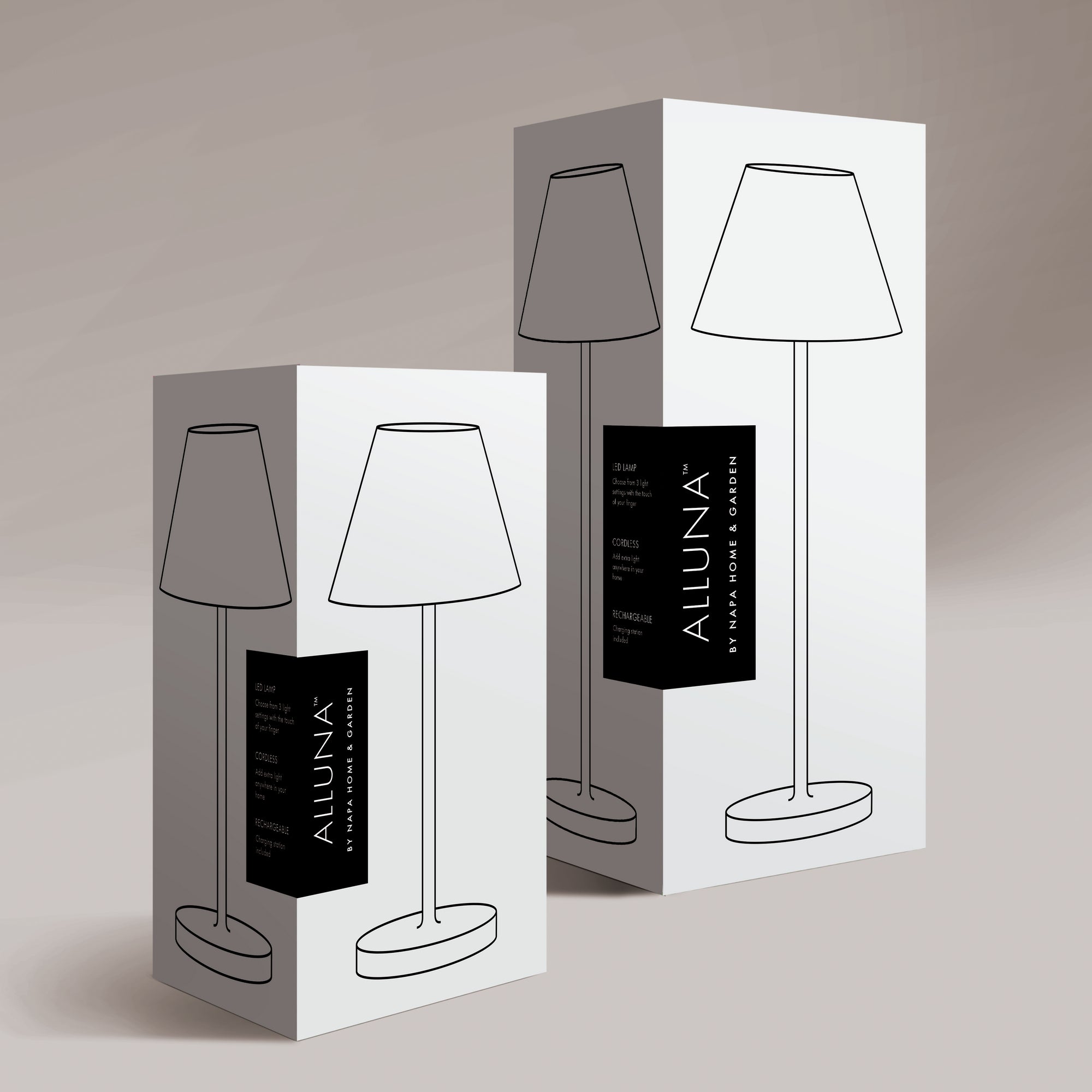 Levi Cordless Lamp Metal Shade