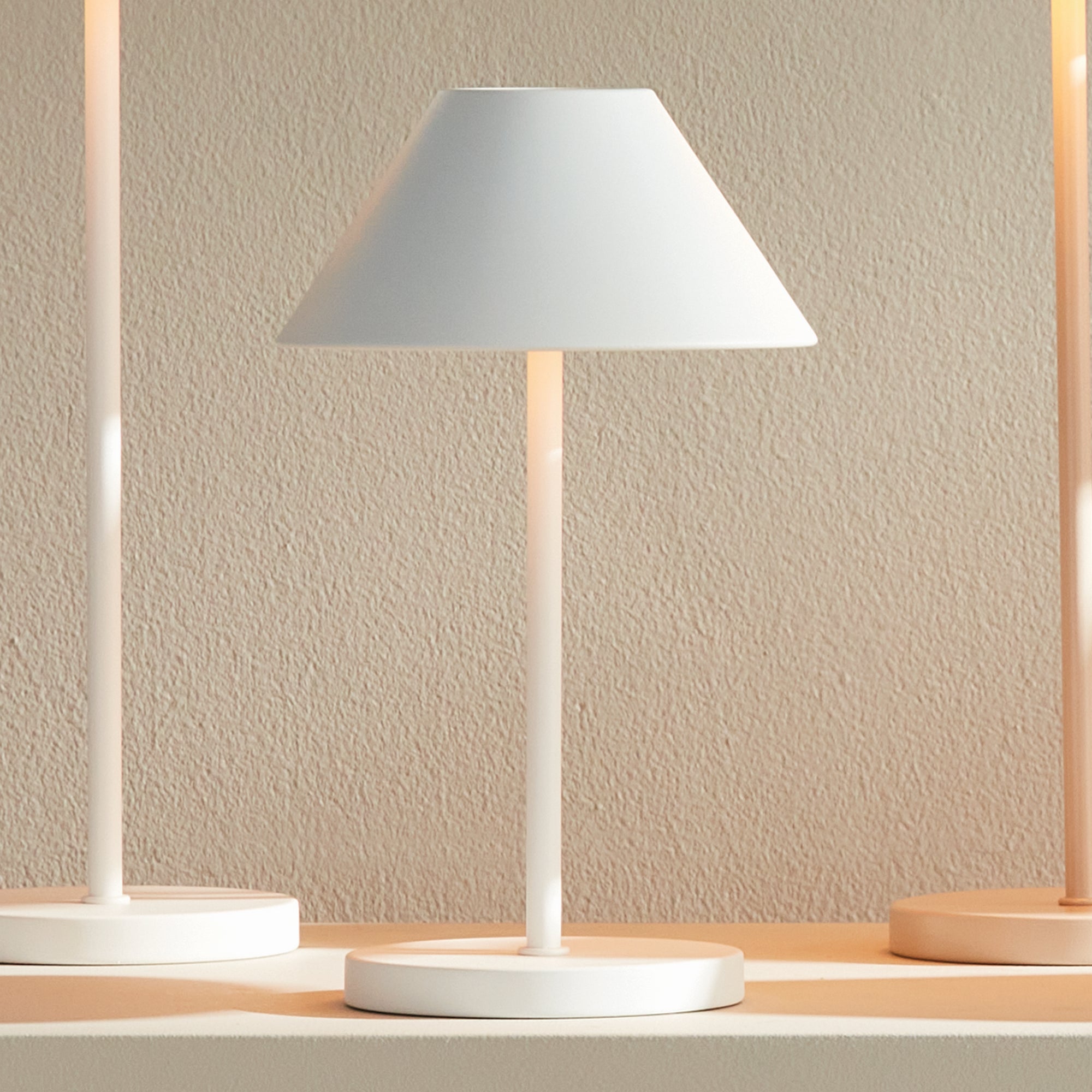 Levi Cordless Lamp Metal Shade