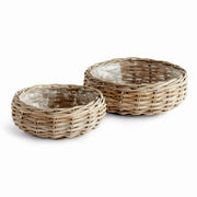 Avery Low Basket Planters Set of 2