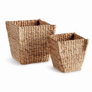 Caspia Water Hyacinth Tapered Baskets Set of 2