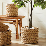 Aerin Braided Storage Baskets Round Set of 2