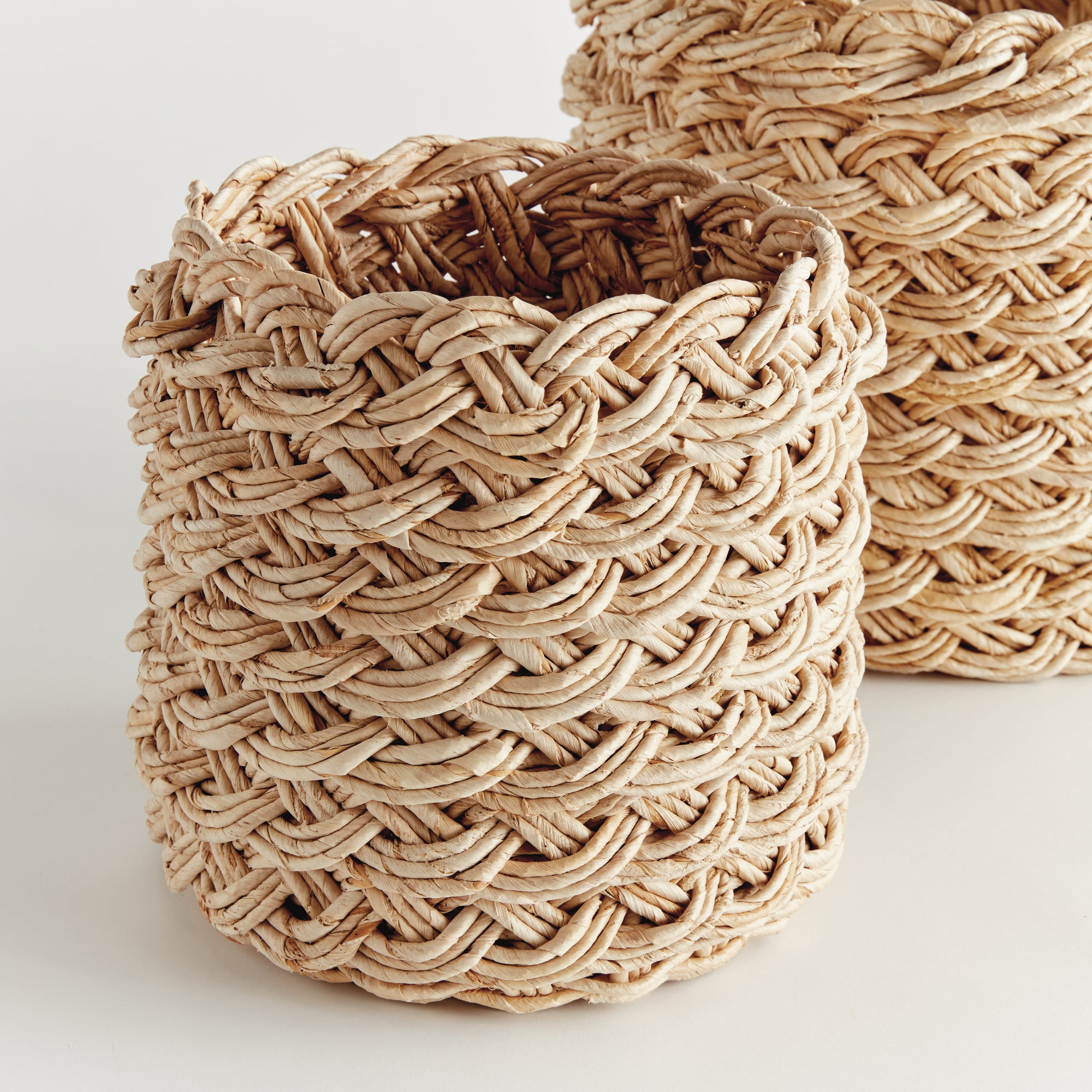 Aerin Braided Storage Baskets Set of 2