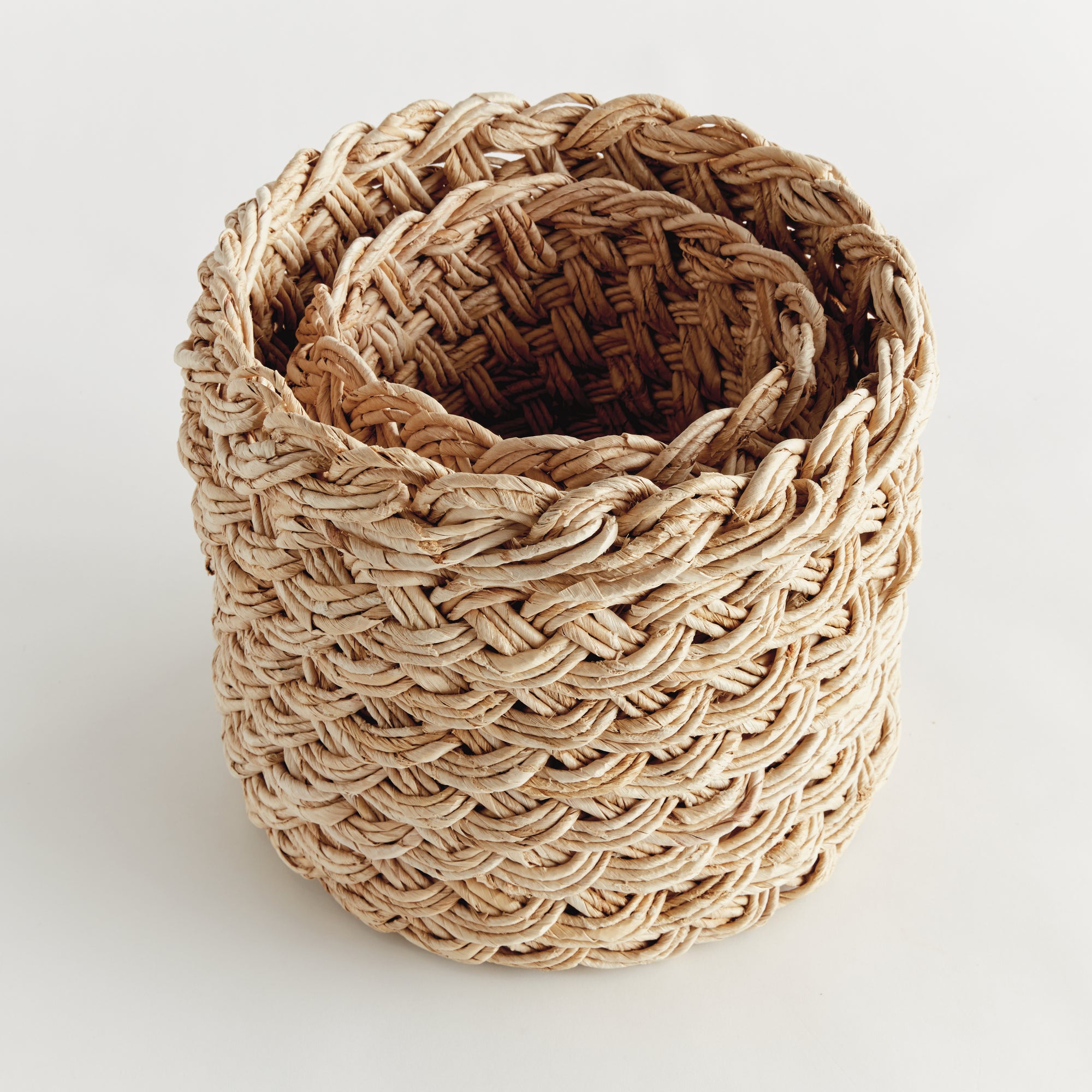 Aerin Braided Storage Baskets Set of 2
